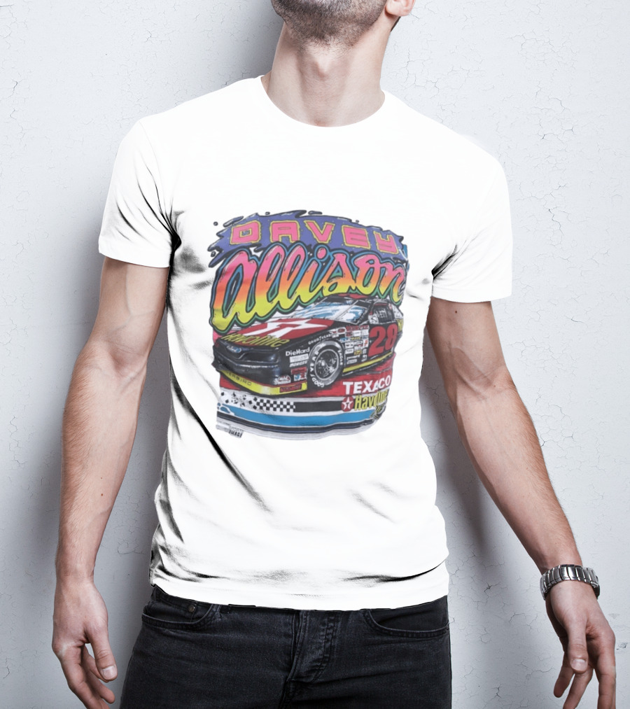 Davey Allison 28 Texaco Havoline Racing Ford Thunderbird T-Shirt