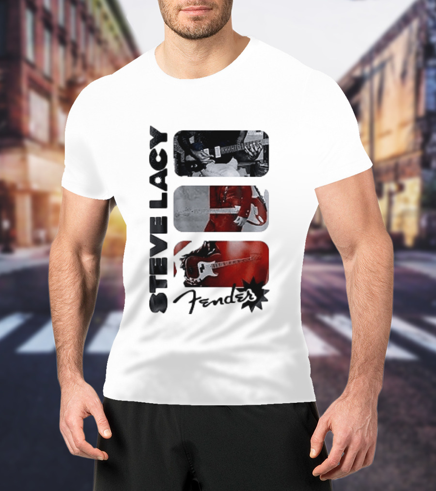 Steve Lacy Fender Oh Yeah Tour Guitar T-Shirt