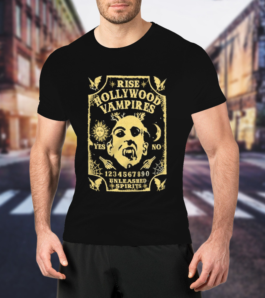 Rise Hollywood Vampires Unleashed Spirits 2026 Europe UK Tour Ouija 1990 T-Shirt