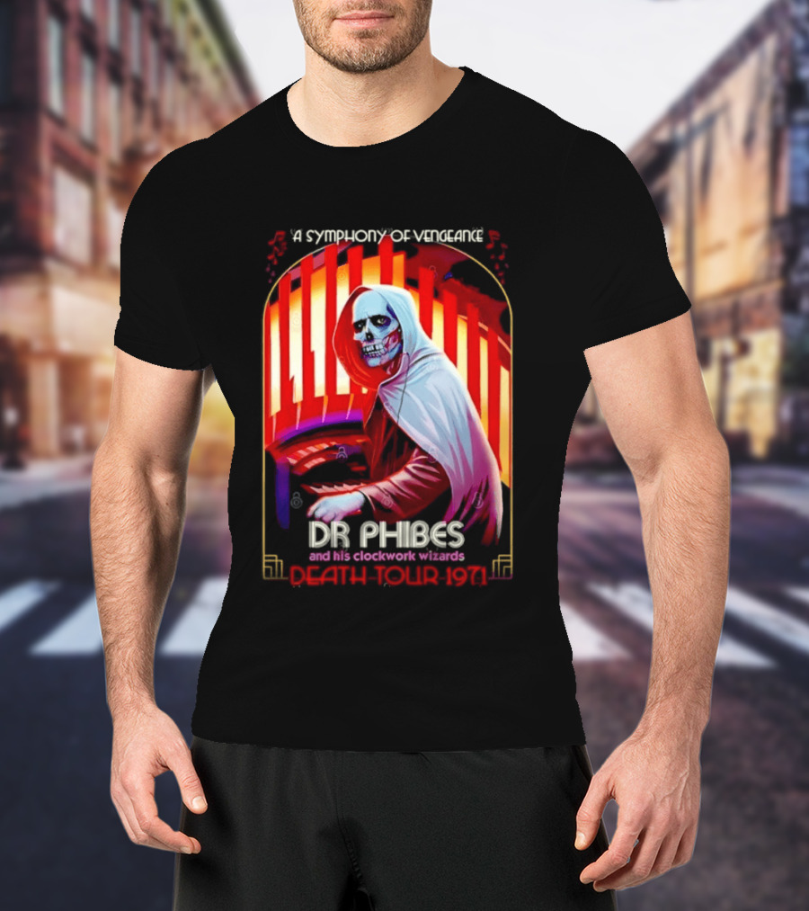 Dr Phibes And His Work Wizards A Symphony Of Vengeance Death Tour 1971 T-Shirt