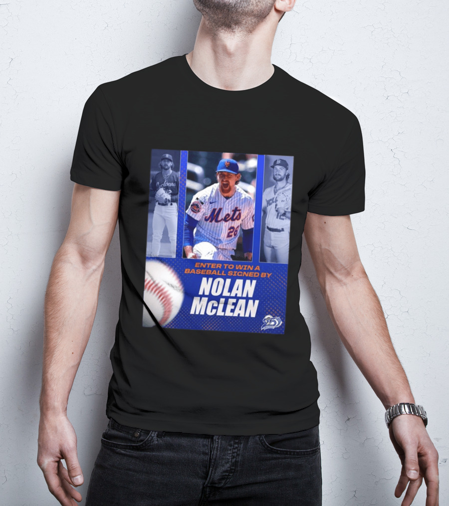 Enter To Win A Baseball Signed By Nolan McLean Mets 26 Celebrating 25 Years T-Shirt
