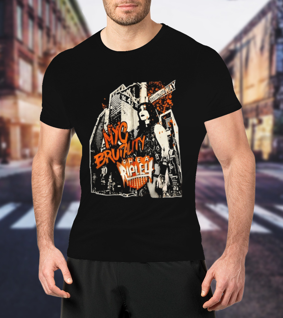 NYC Brutality Rhea Ripley WWE Wrestling W 43 Street T-Shirt