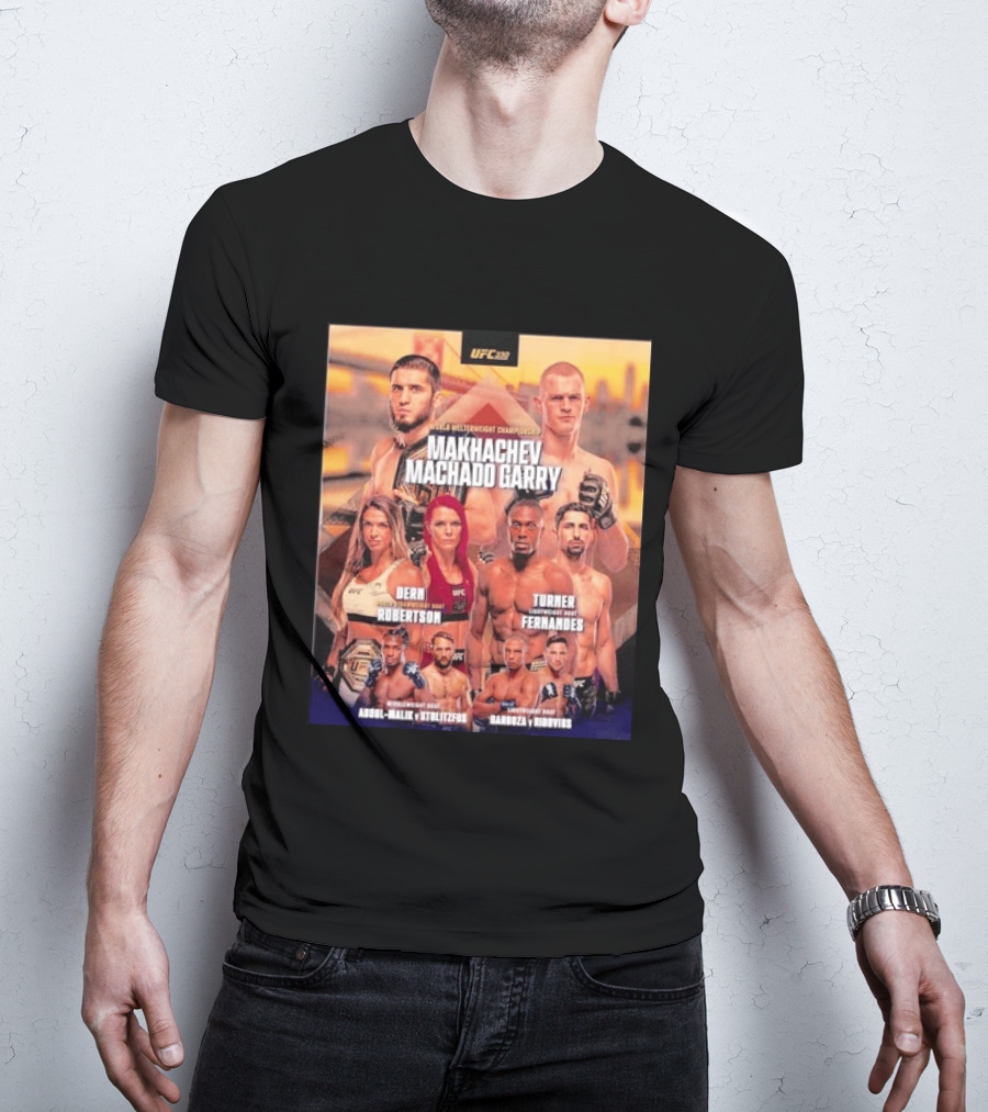 UFC 330 Welterweight Championship Makhachev Vs Machado Garry Dern Vs Robertson Turner Vs Fernandes T-Shirt