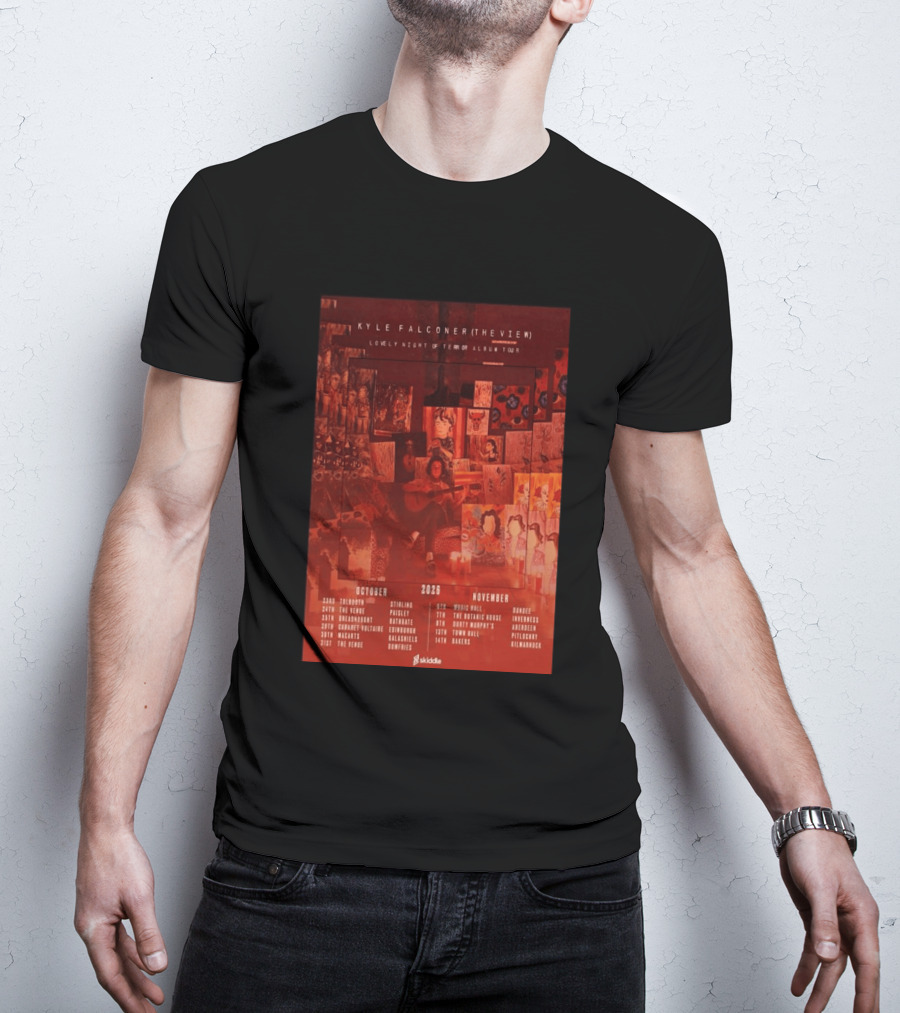 Kyle Falconer The View Lovely Night Of Terror Album Tour 2026 October November Scotland Dates T-Shirt