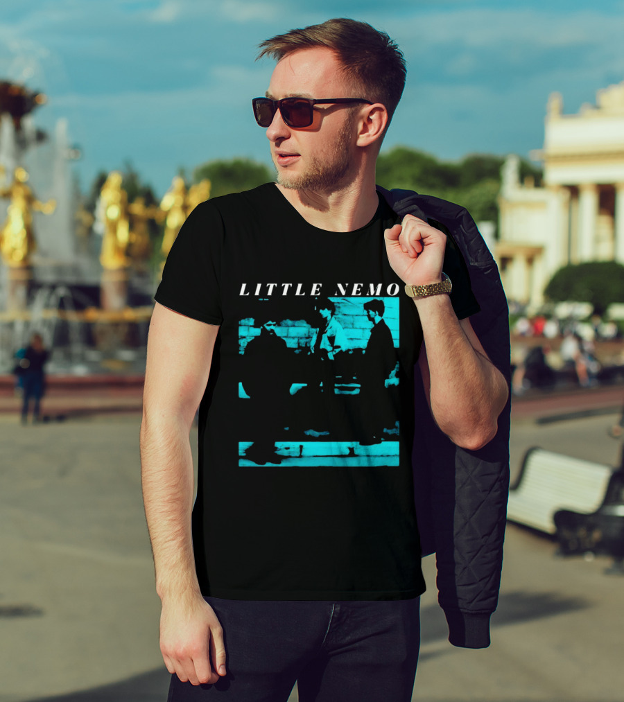 Little Nemo Post Punk Alternative Rock Band Aqua Blue Distressed T-Shirt