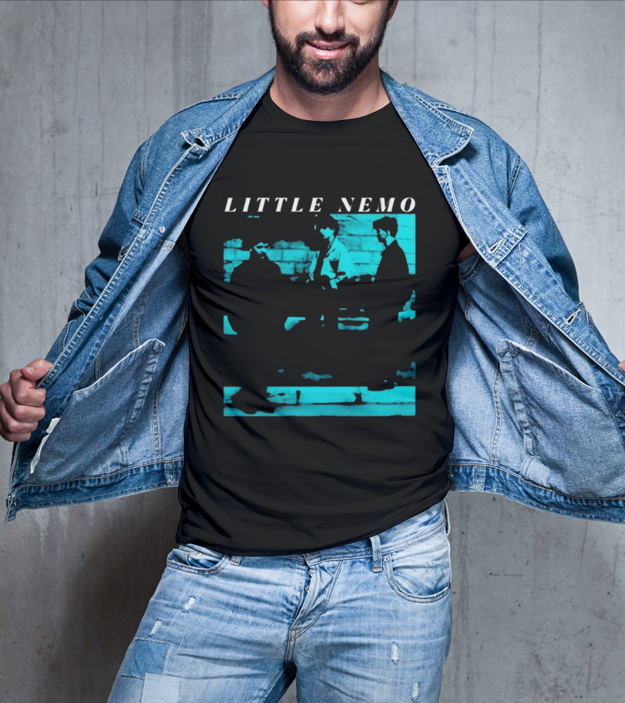 Little Nemo Post Punk Alternative Rock Band Aqua Blue Distressed T-Shirt