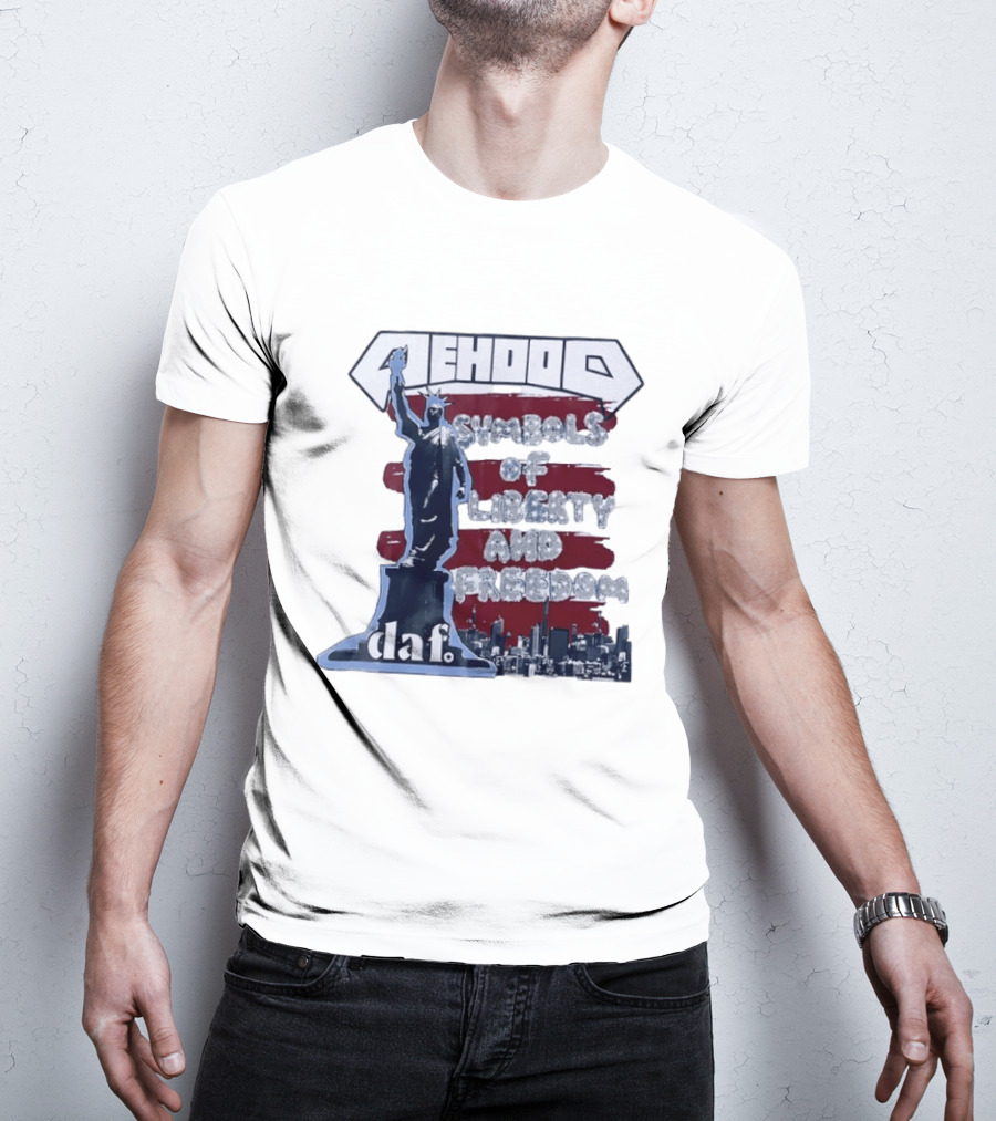 Mehood Symbols Of Liberty And Freedom Statue Of Liberty Daf T-Shirt