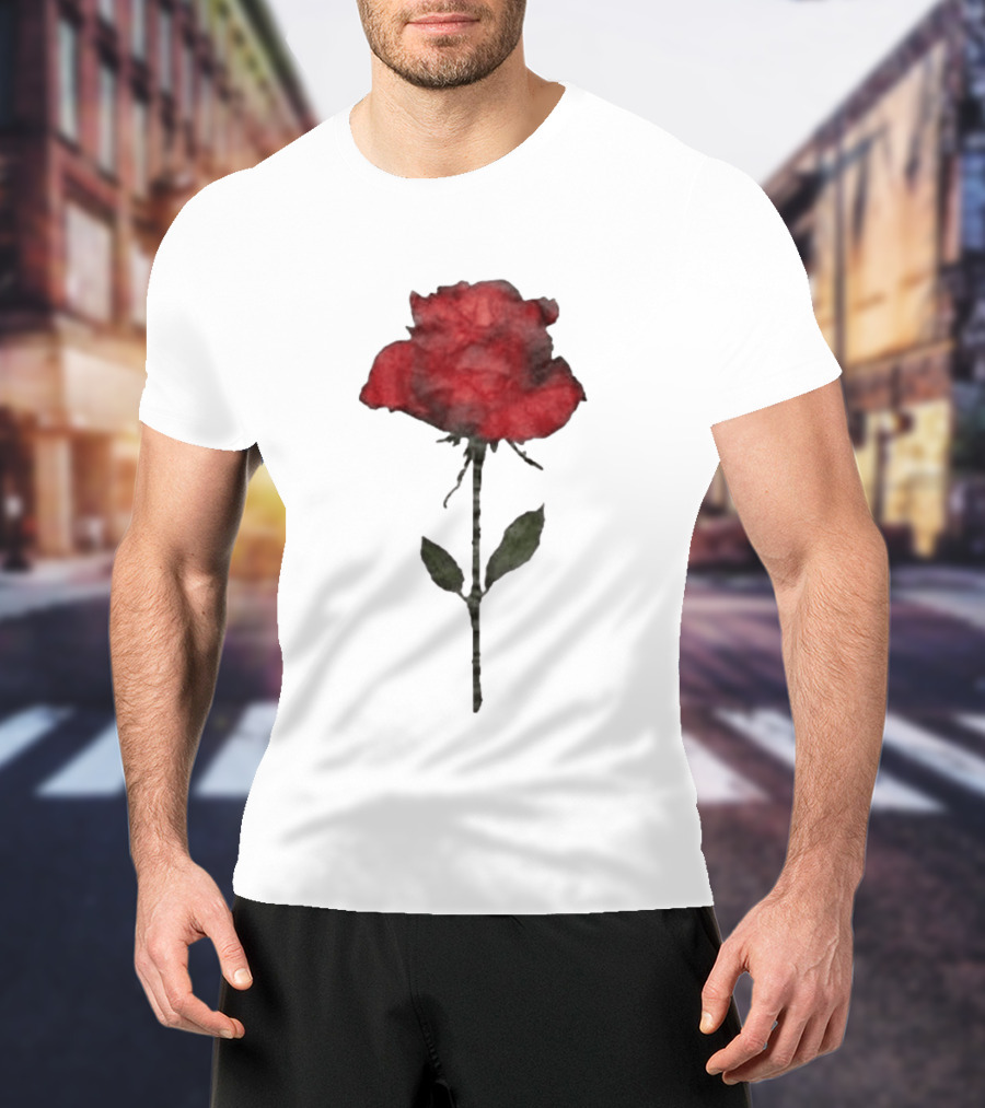 Original CORTIS Seonghyeon Acne Studios Women's Red Rose 2026 T-Shirt
