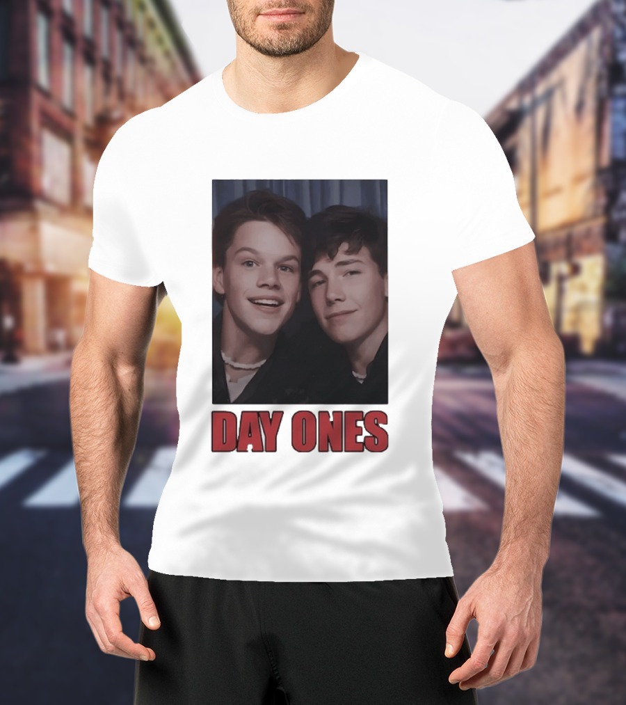 Ben Affleck Matt Damon Day Ones Friends Photobooth Nostalgia T-Shirt
