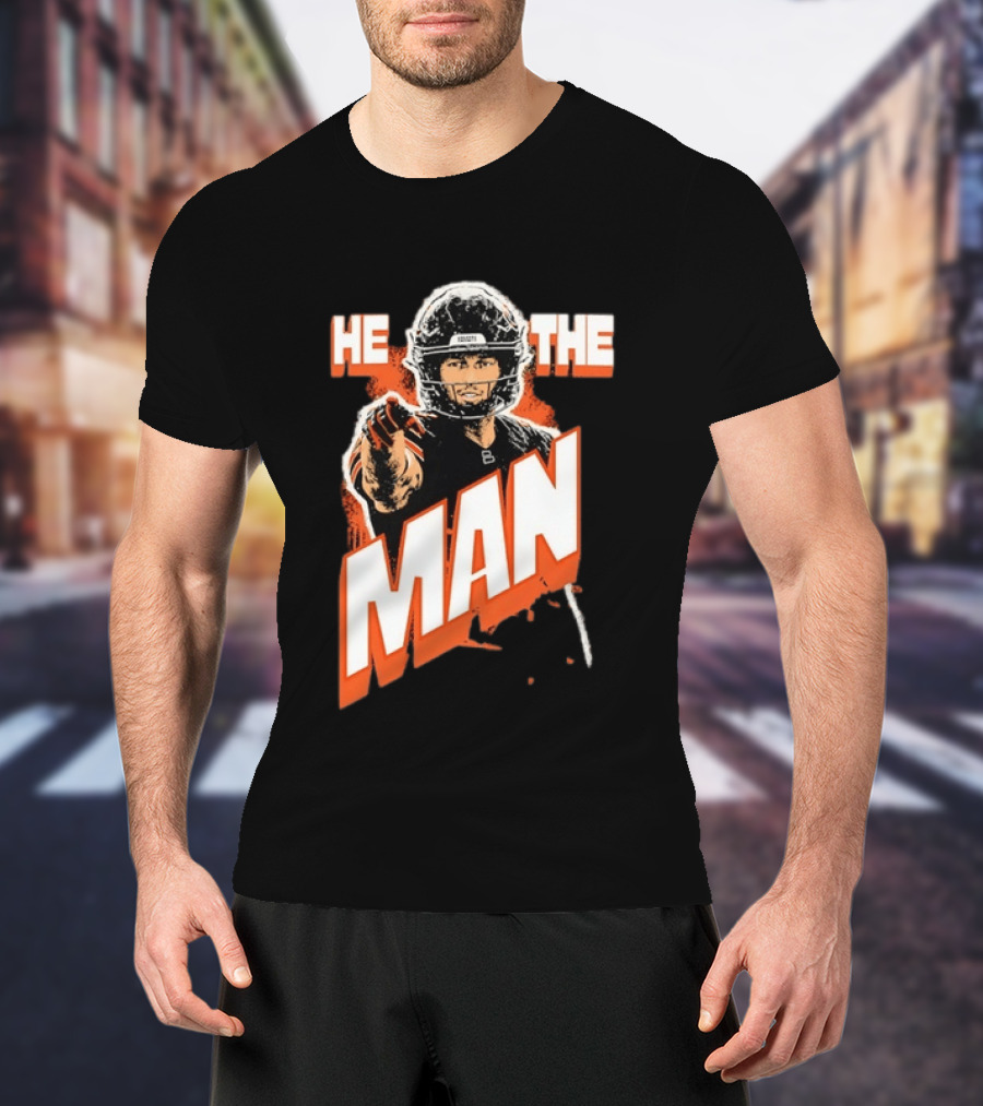 Caleb Williams He The Man Chicago Bears Fan T-Shirt