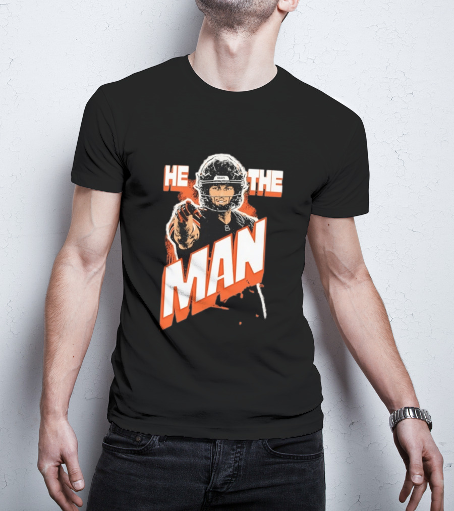 Caleb Williams He The Man Chicago Bears Fan T-Shirt