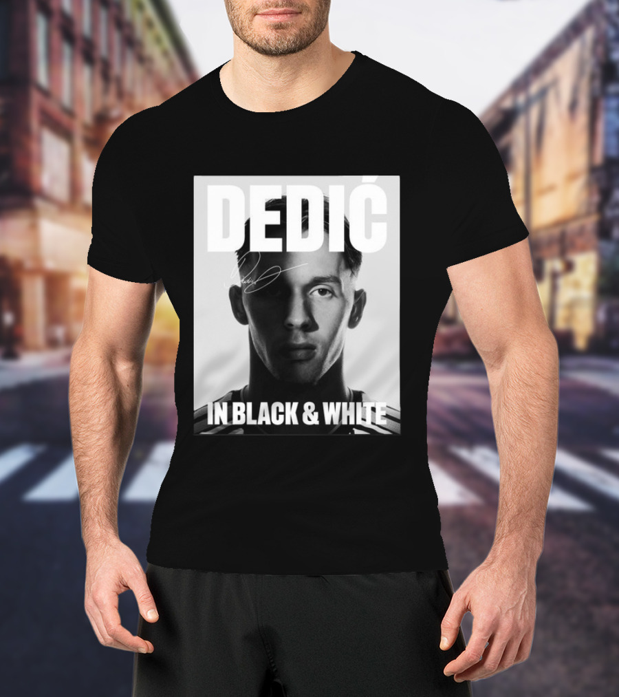 Dedić In Black & White Monochrome T-Shirt