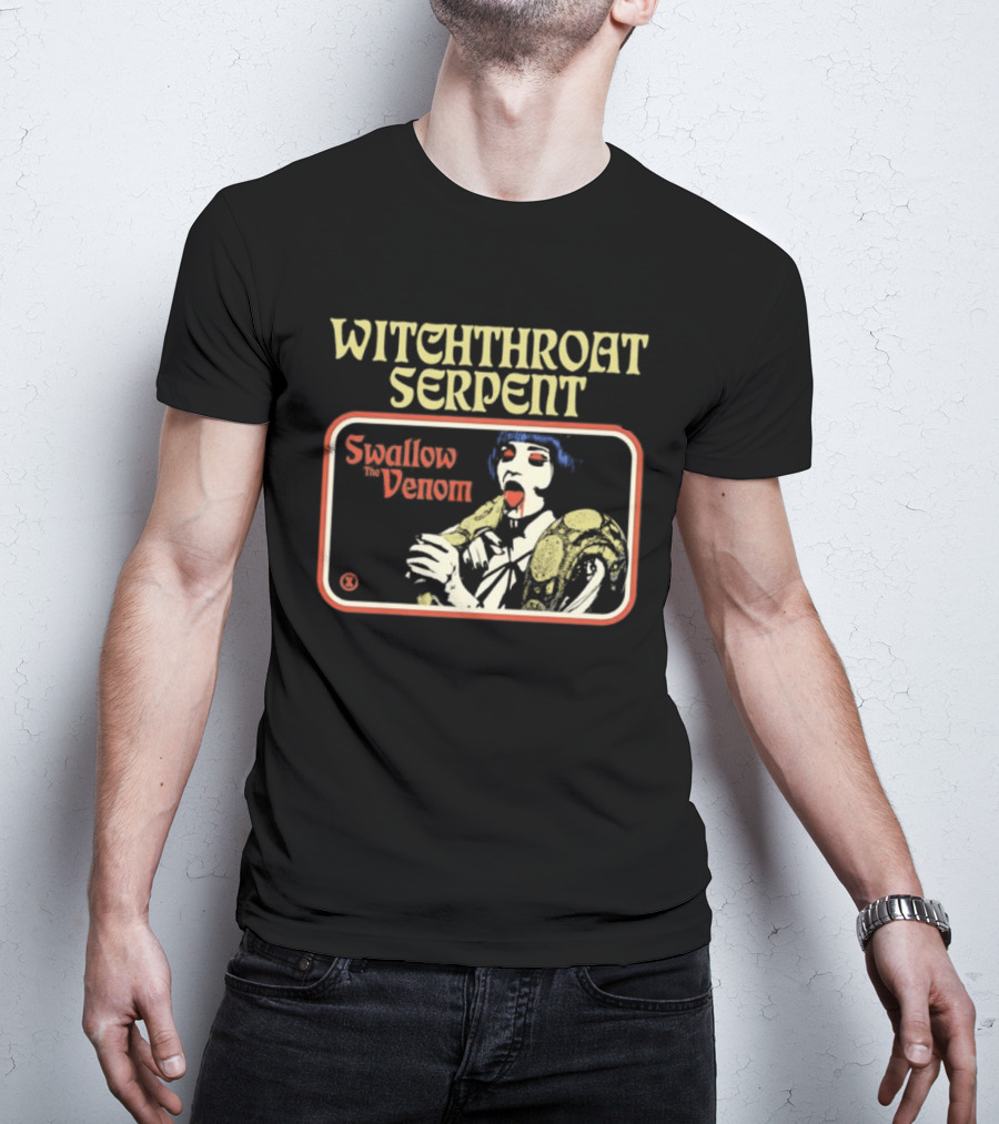 Witchthroat Serpent Swallow The Venom Doom Metal Psychedelic T-Shirt