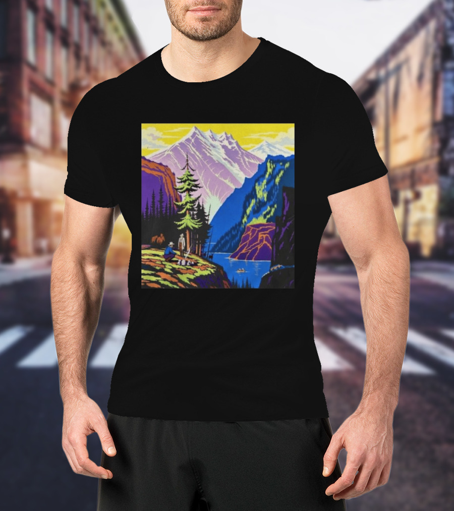 Zach Bryan Aug 13 14 2026 Denver Colorado Mountain Landscape Scenic T-Shirt