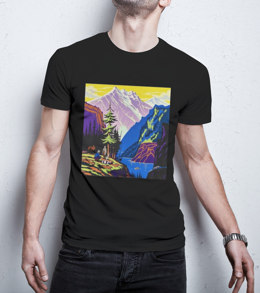 Zach Bryan Aug 13 14 2026 Denver Colorado Mountain Landscape Scenic T-Shirt
