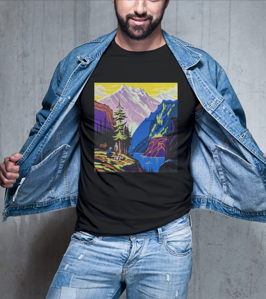 Zach Bryan Aug 13 14 2026 Denver Colorado Mountain Landscape Scenic T-Shirt