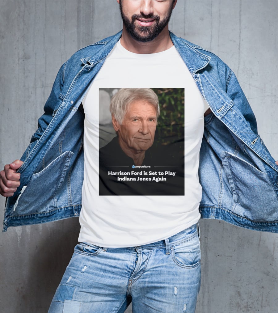 Harrison Ford Indiana Jones Return Announcement Popculture Update T-Shirt