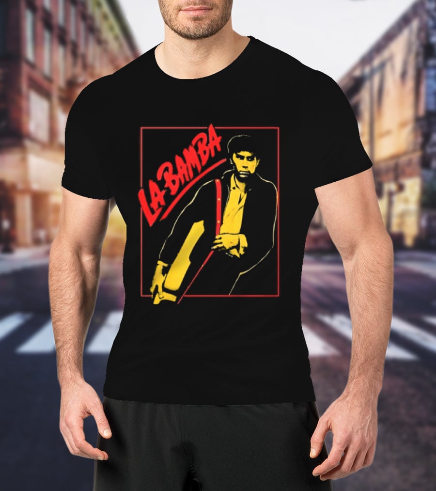 Ritchie Valens La Bamba Rock And Roll Iconic Yellow Red T-Shirt