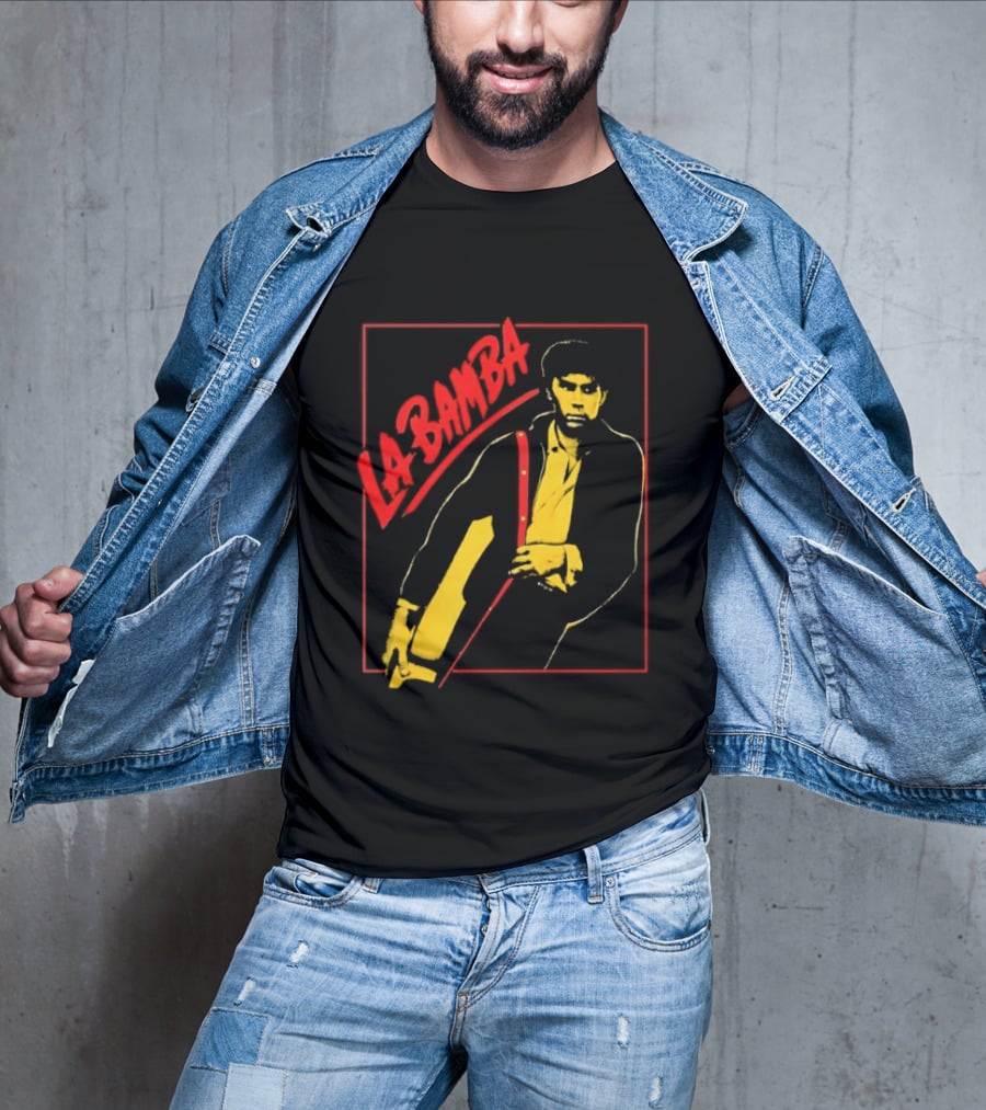 Ritchie Valens La Bamba Rock And Roll Iconic Yellow Red T-Shirt
