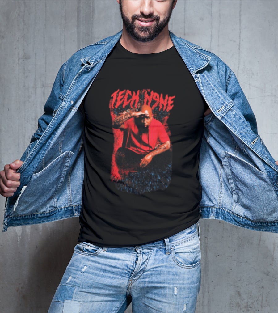 Strange Music Tech N9ne Salute Red Black T-Shirt