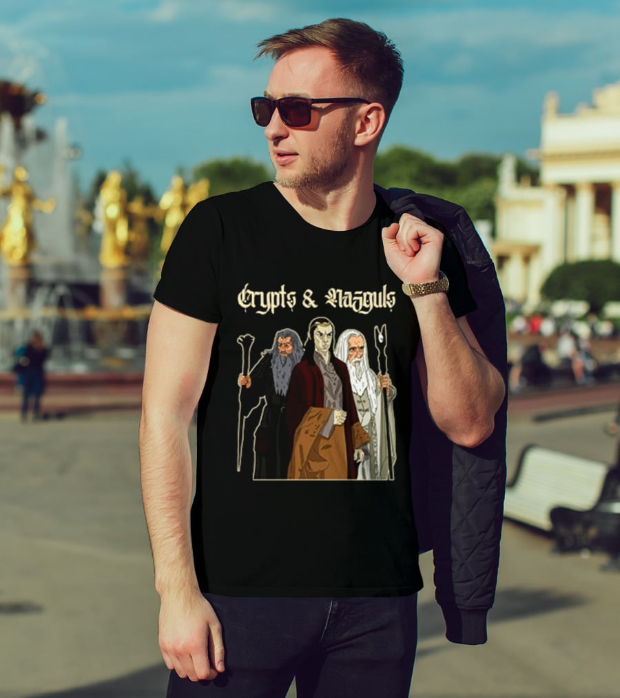 Crypts & Nazgûls Wizards Of The Rings Characters T-Shirt