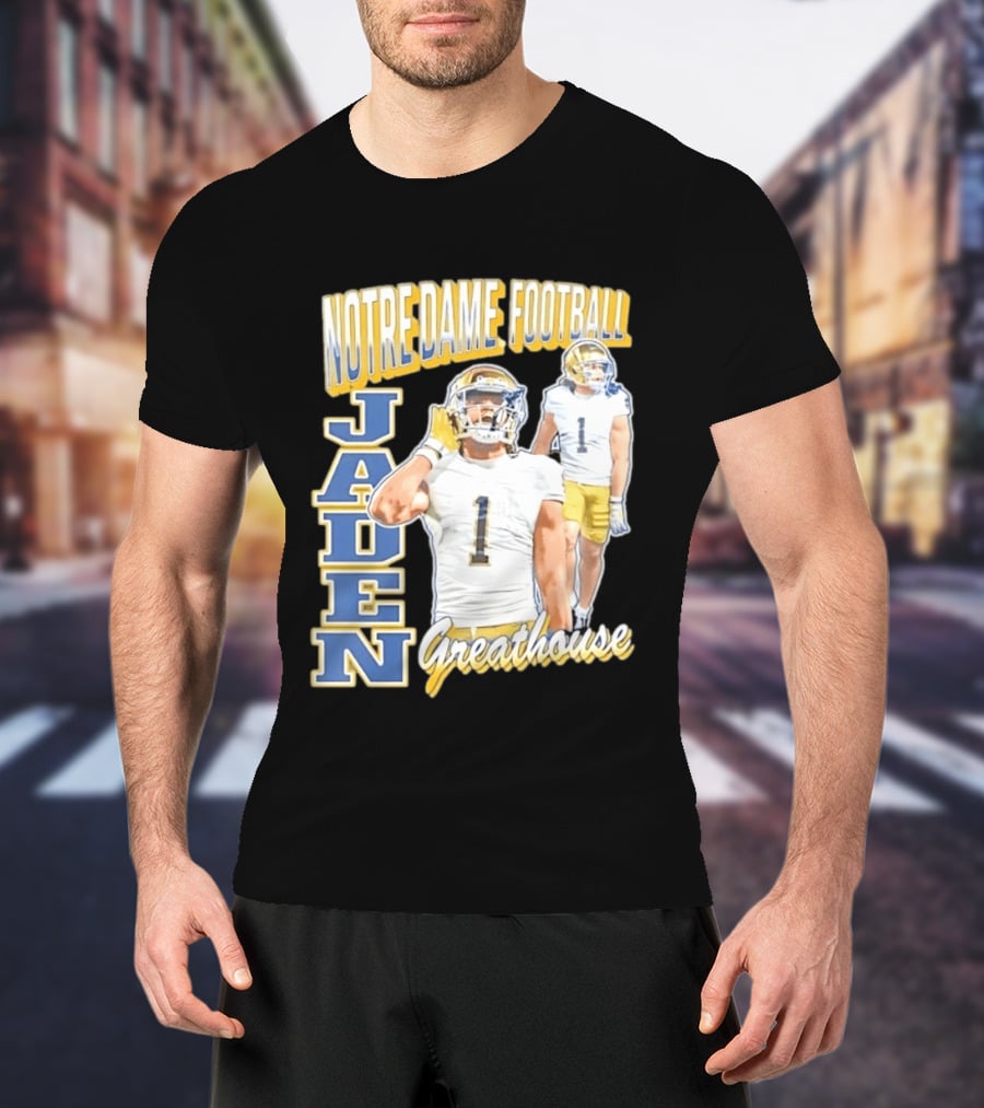 Notre Dame Football Jaden Greathouse 1 Fighting Irish T-Shirt
