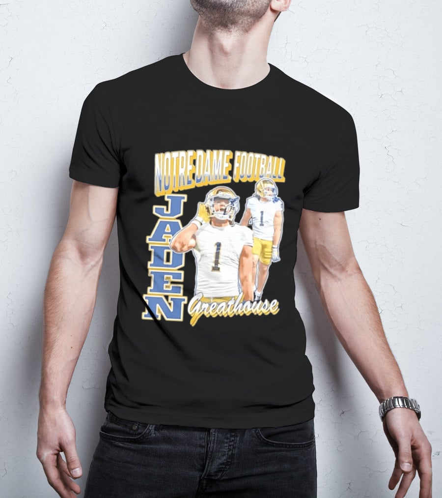 Notre Dame Football Jaden Greathouse 1 Fighting Irish T-Shirt