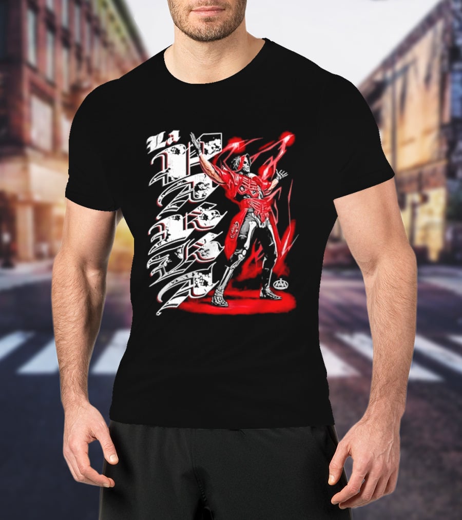 La Parka AAA Lucha Libre Legend Skeleton Warrior Action Hero T-Shirt