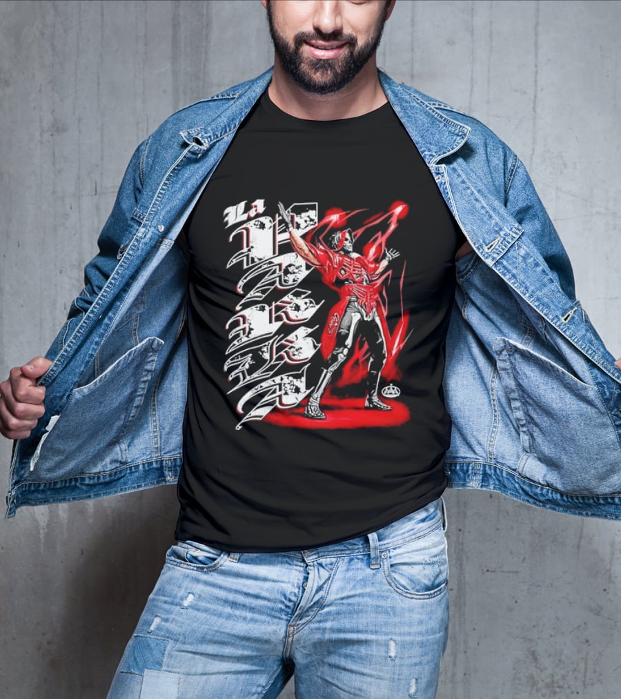 La Parka AAA Lucha Libre Legend Skeleton Warrior Action Hero T-Shirt
