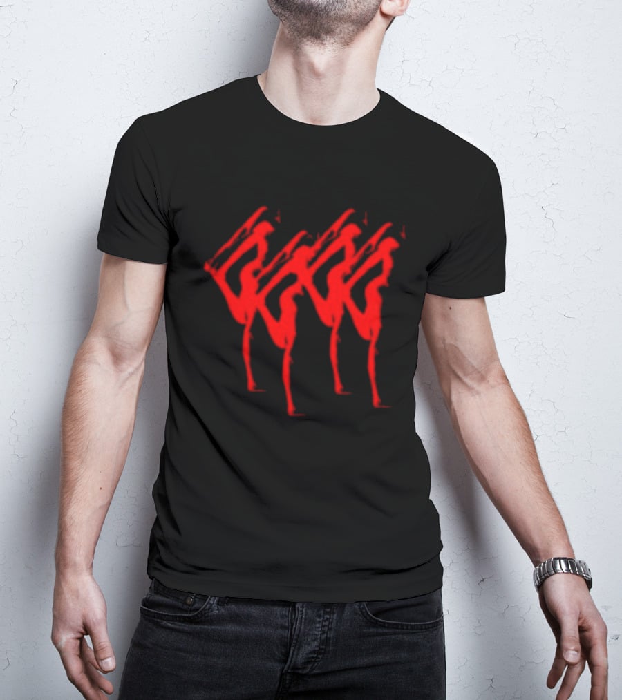 Anika Store Anika Abyss Red Abstract T-Shirt