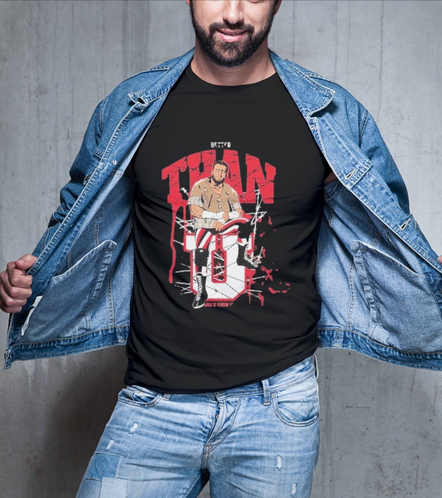 MJF Better Than You AEW Champion Barbed Wire Wrestling T-Shirt