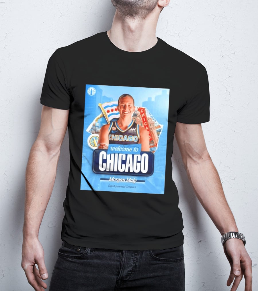 Welcome To Chicago Morgan Maly Developmental Contract Basketball Jersey T-Shirt