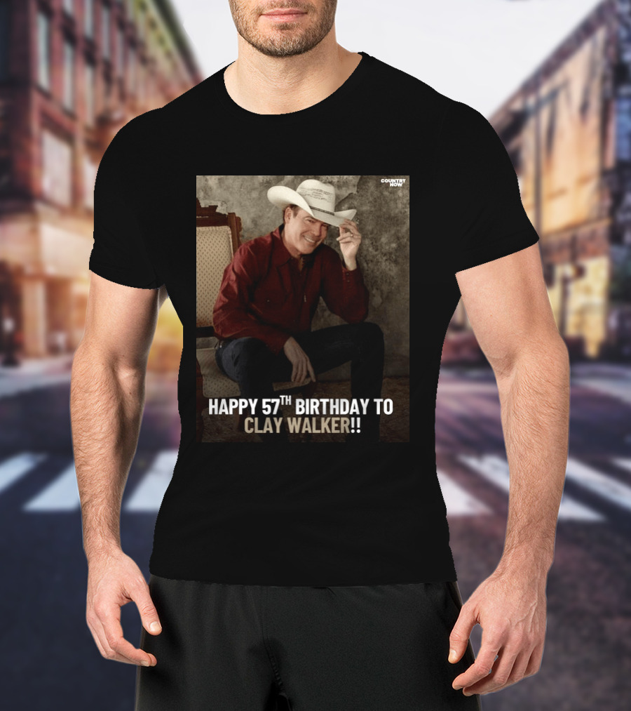 Clay Walker Celebrates Turning 57 In Classic Country T-Shirt