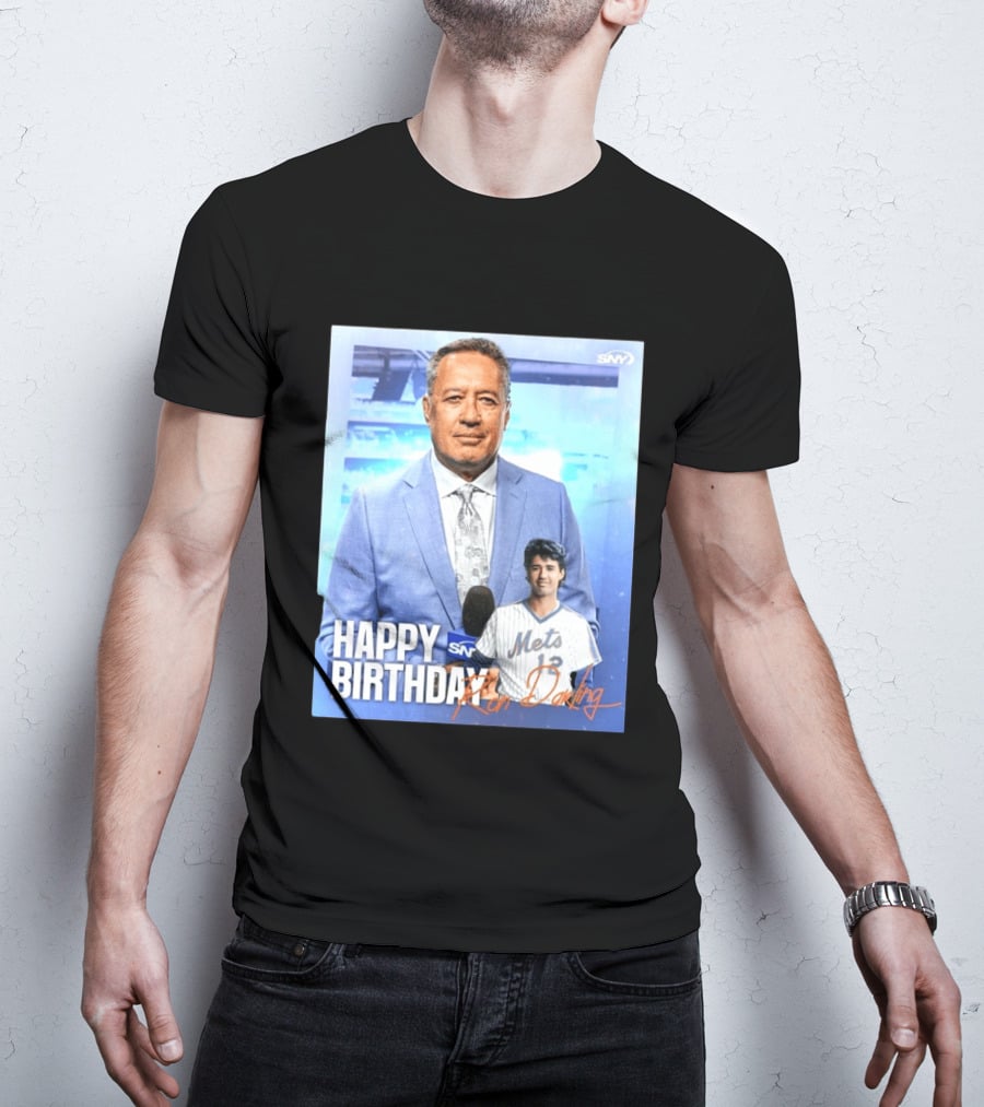 Happy Birthday Ron Darling SNY Mets Celebration T-Shirt