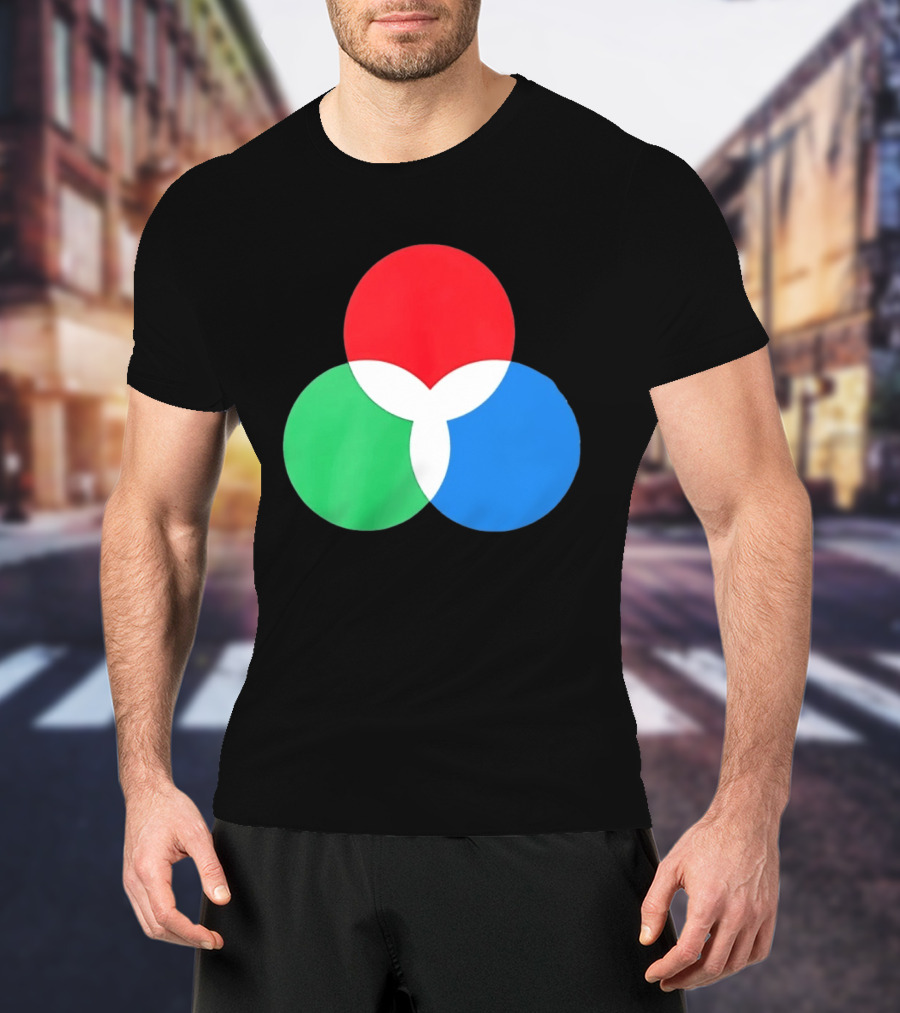 RGB Color Model Venn Diagram Red Green Blue T-Shirt