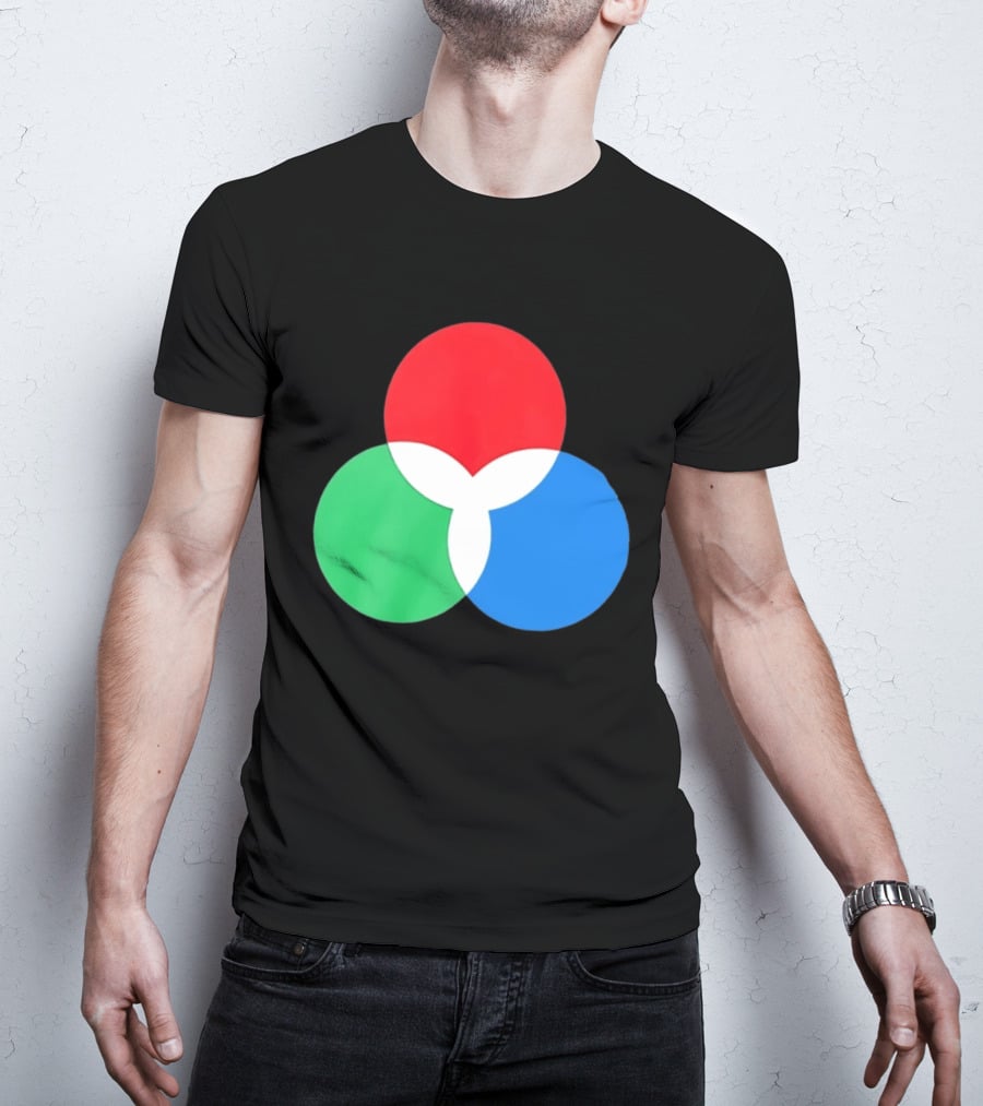 RGB Color Model Venn Diagram Red Green Blue T-Shirt