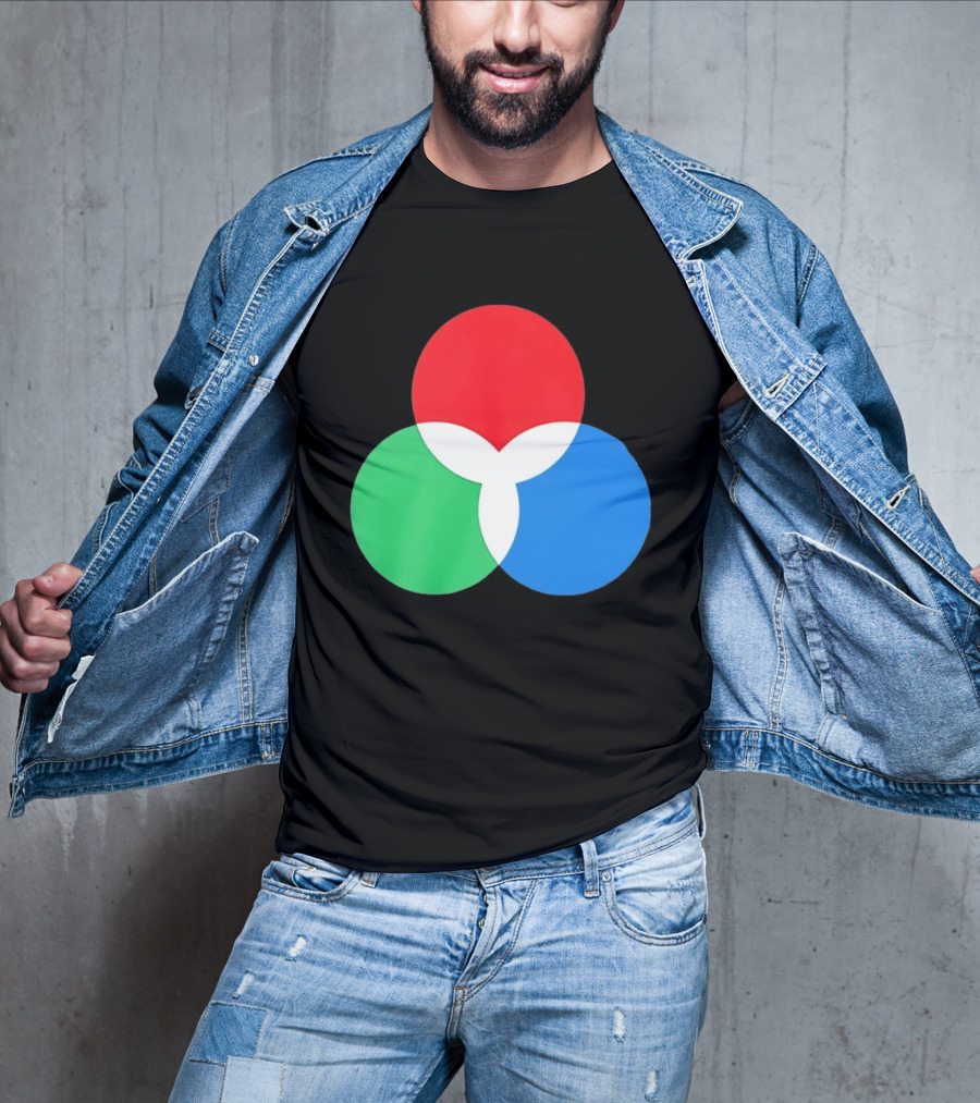 RGB Color Model Venn Diagram Red Green Blue T-Shirt