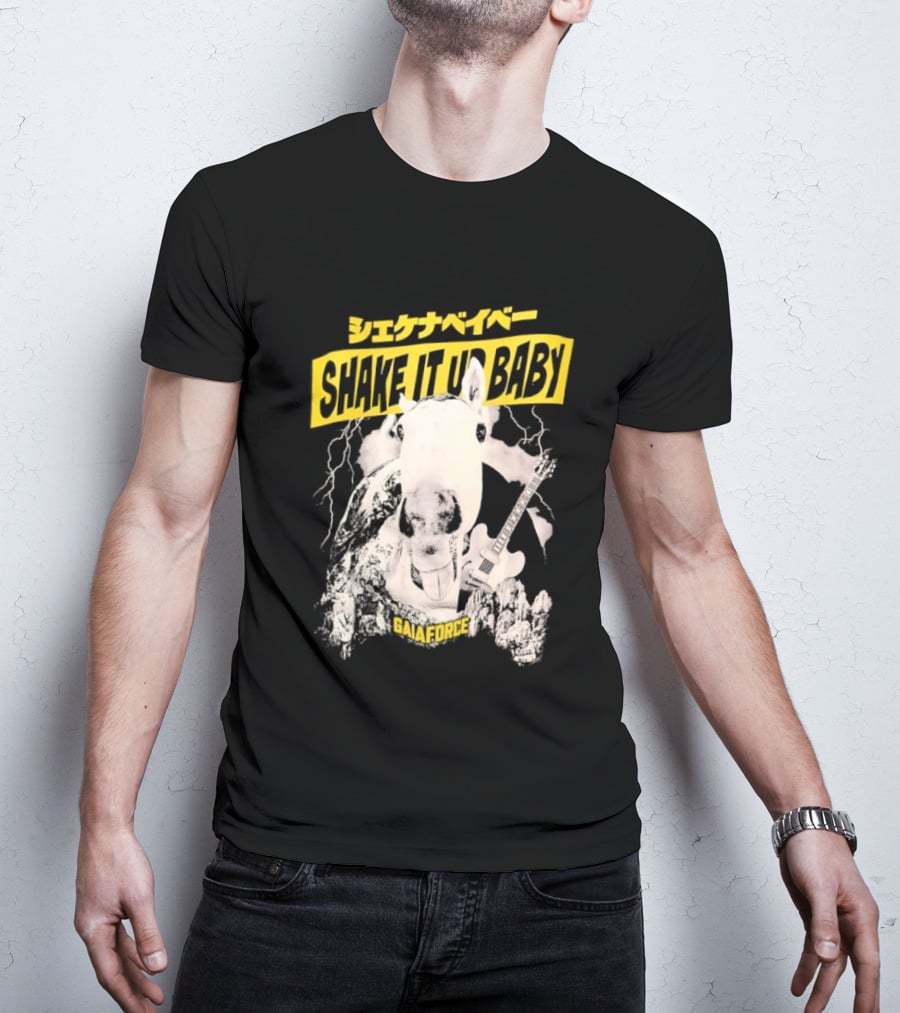 Shake It Up Baby Gaiaforce Horse Electric Guitar T-Shirt