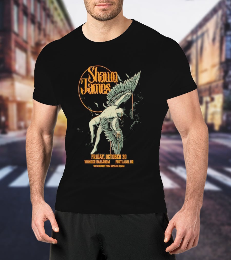 Shawn James Live Wonder Ballroom Portland OR October 30 2026 Special Guest Sam Hopeless T-Shirt