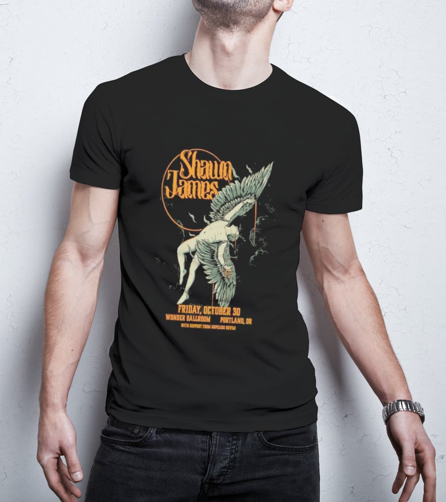 Shawn James Live Wonder Ballroom Portland OR October 30 2026 Special Guest Sam Hopeless T-Shirt
