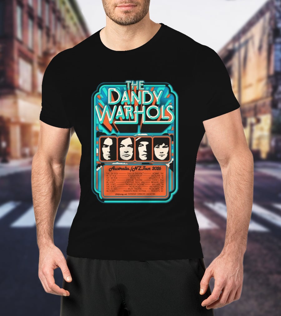 The Dandy Warhols Australia NZ Tour 2026 Concert Dates And Venues T-Shirt