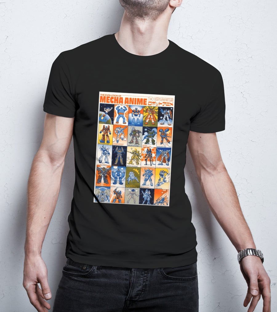 The Evolution Of Mecha Anime V.2 T-Shirt