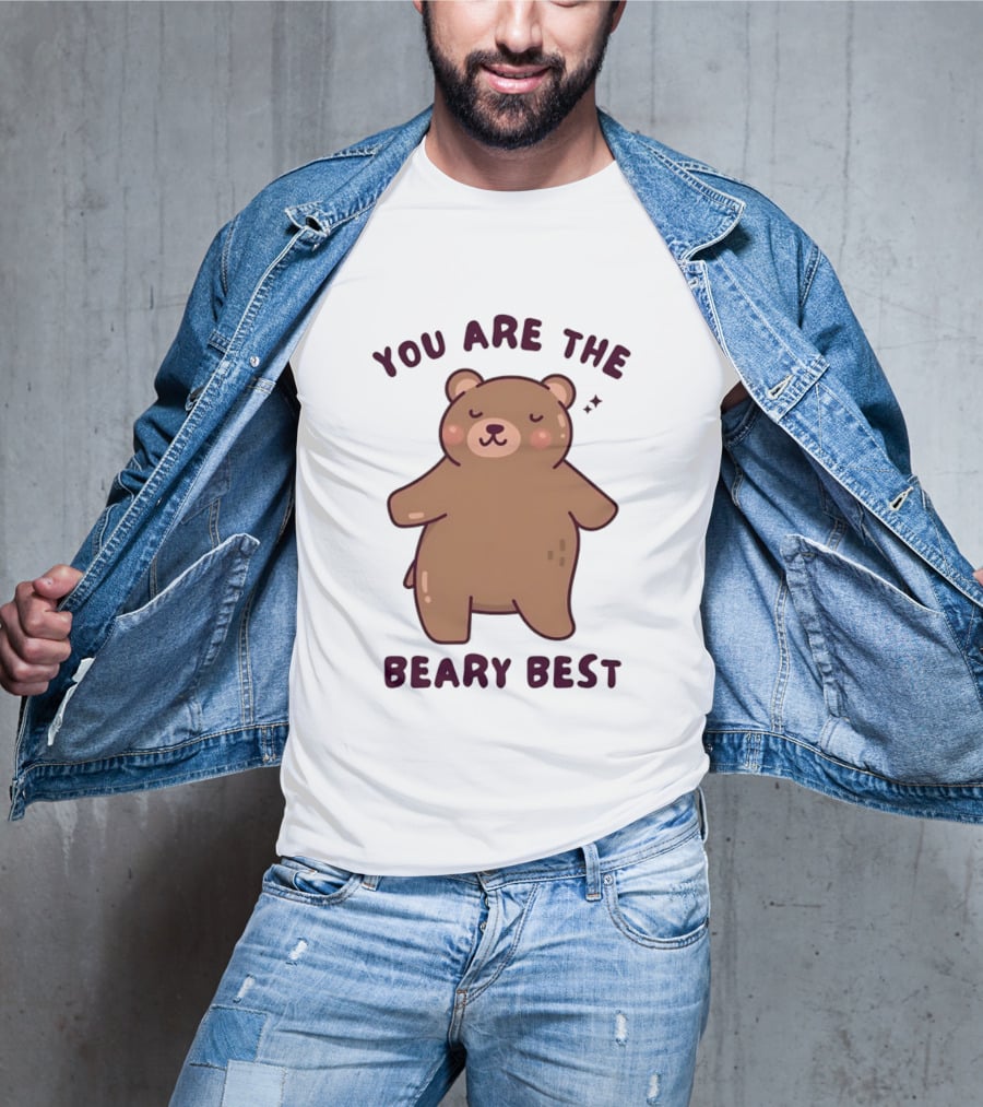 You Are The Beary Best Cute Cartoon Bear T-Shirt
