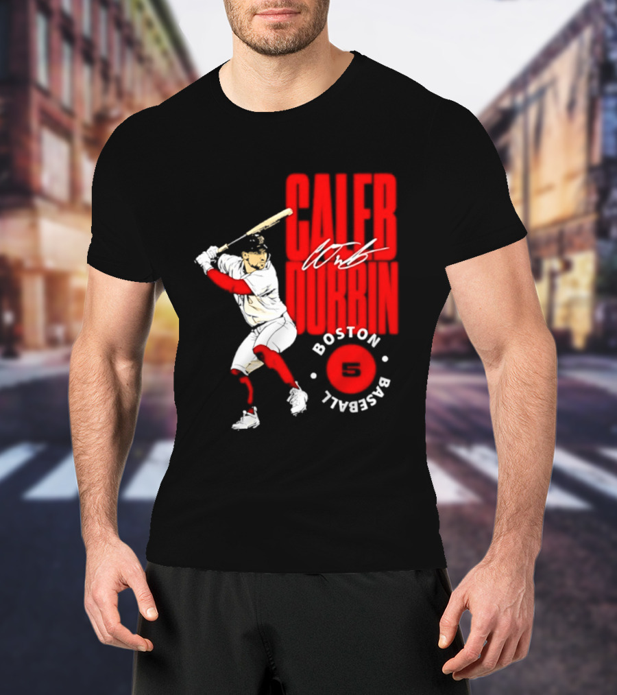 Caleb Durbin Boston Red Sox Baseball 5 T-Shirt
