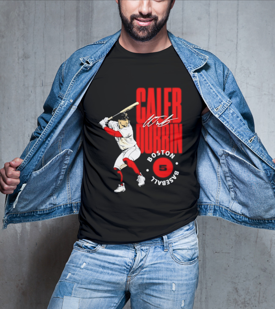 Caleb Durbin Boston Red Sox Baseball 5 T-Shirt