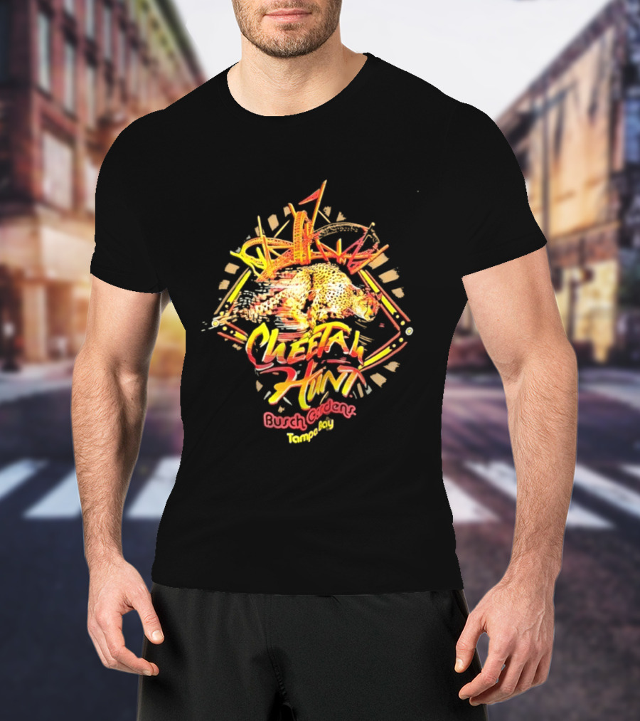Cheetah Hunt Busch Gardens Tampa Bay Roller Adventure T-Shirt