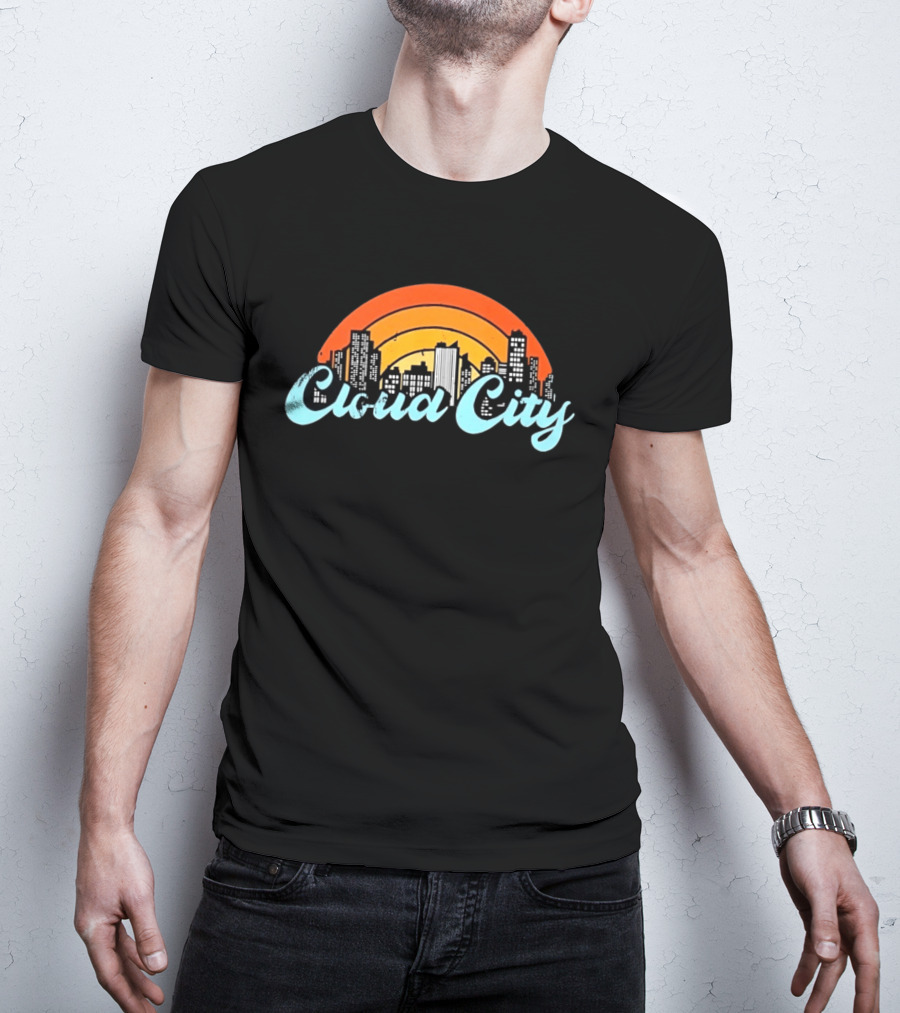 Cloud City Skyline Bespin Star Wars Retro Urban Sunset T-Shirt