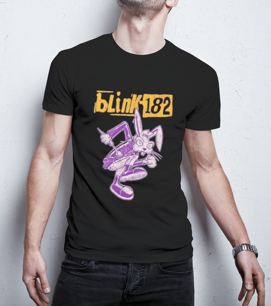 Blink 182 Distressed Punk Bunny T-Shirt