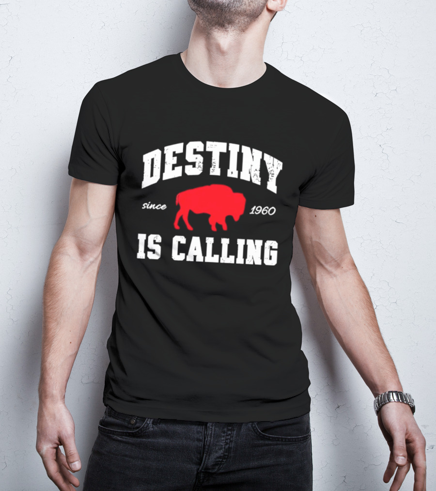 Buffalo Bills Destiny Is Calling Since 1960 Distressed T-Shirt