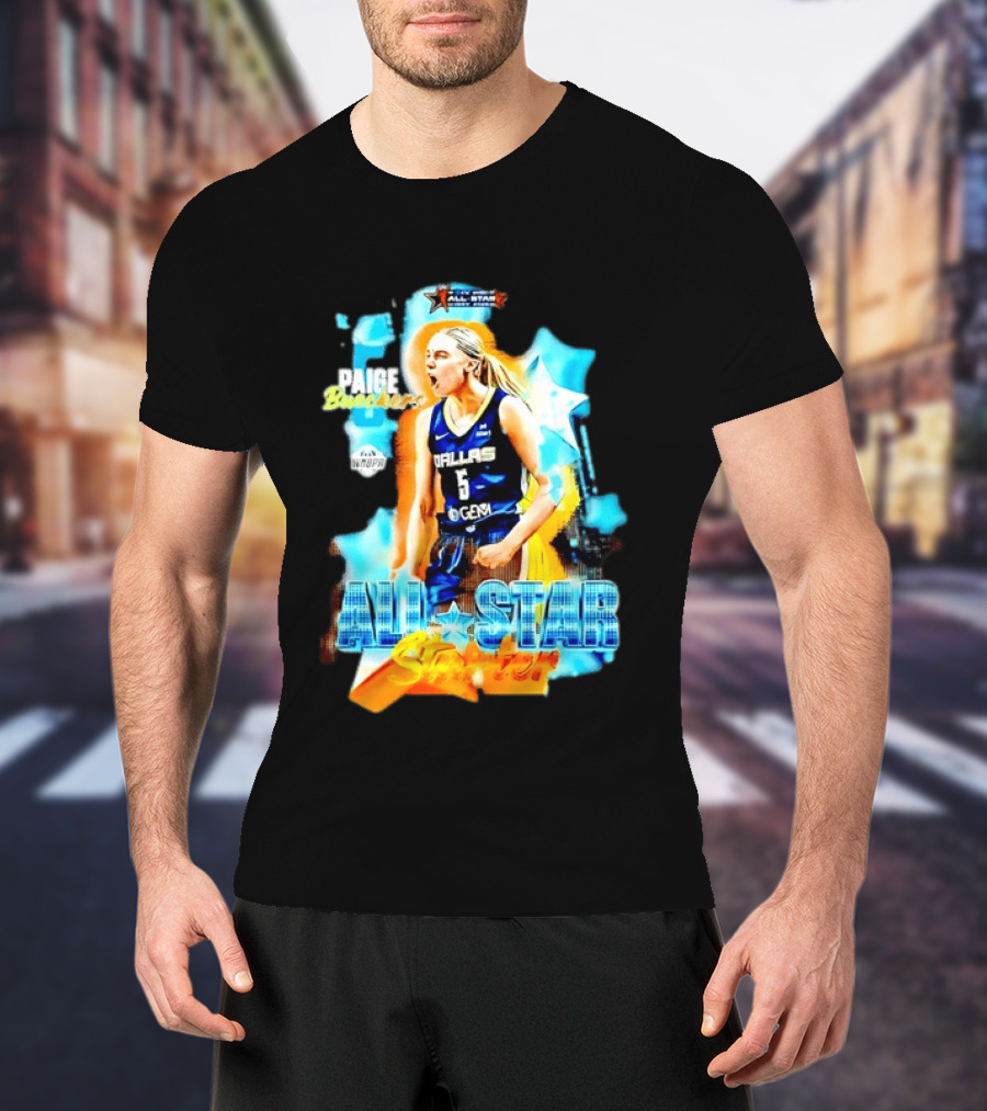 Paige Bueckers Dallas Wings All Star Starter 2025 WNBPA T-Shirt
